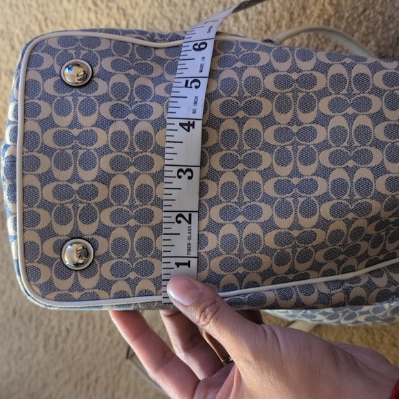 COACH Vintage Signature Carryall Chambray Canvas Bag - Picture 11 of 11